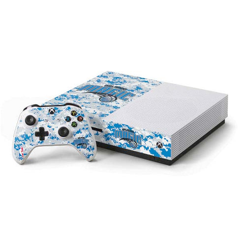 NBA Orlando Magic Digi Camo Xbox One S Console and Controller Bundle Skin