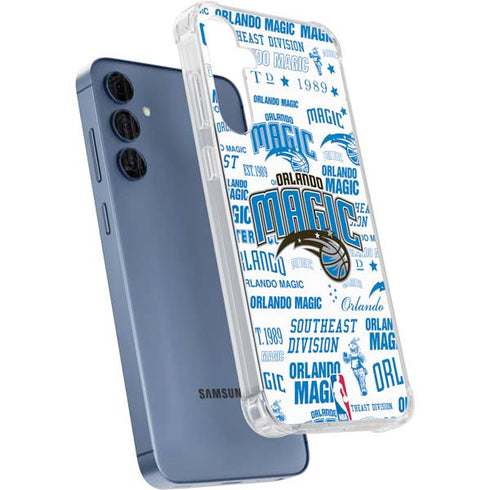 NBA Orlando Magic Historic Blast Galaxy A35 5G Clear Case