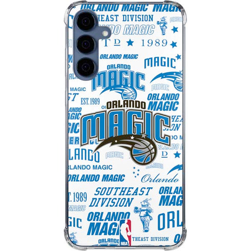 NBA Orlando Magic Historic Blast Galaxy A55 5G Clear Case