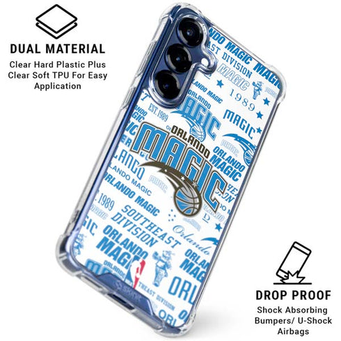 NBA Orlando Magic Historic Blast Galaxy S25 Clear Case
