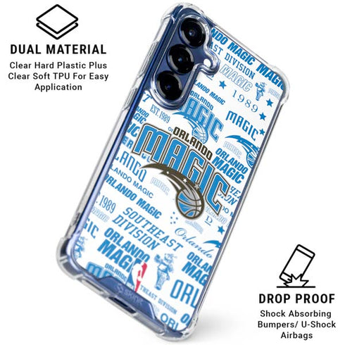 NBA Orlando Magic Historic Blast Galaxy S25 Plus Clear Case