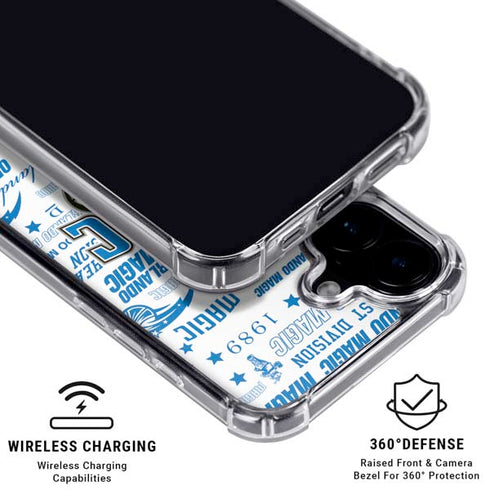 NBA Orlando Magic Historic Blast iPhone 16 Plus Clear Case