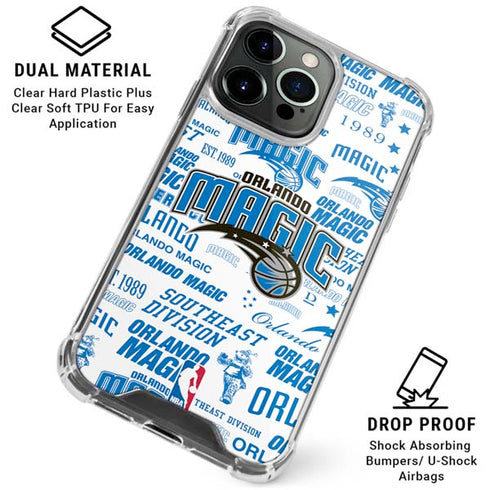NBA Orlando Magic Historic Blast iPhone 16 Pro Max Clear Case