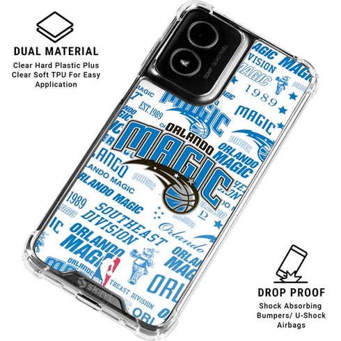 NBA Orlando Magic Historic Blast Moto G Power 5G (2024) Clear Case
