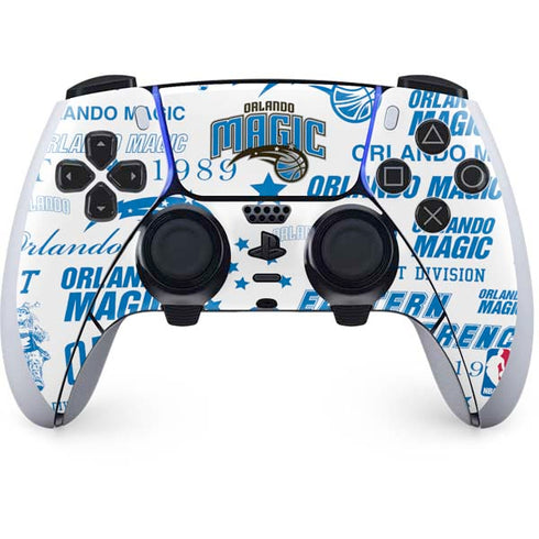 NBA Orlando Magic Historic Blast PS5 DualSense Edge Pro Controller Skin