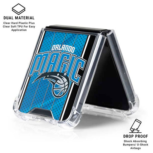 NBA Orlando Magic Jersey Galaxy Z Flip7 Clear Case