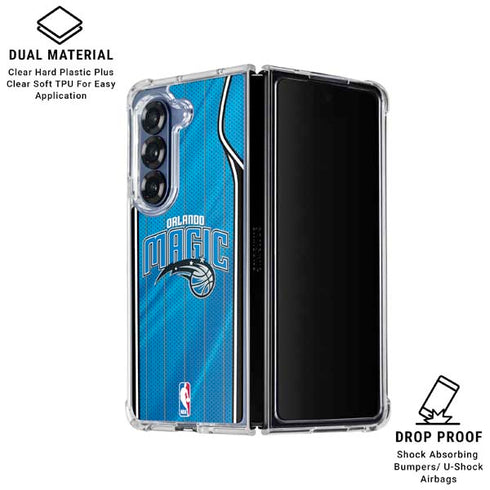 NBA Orlando Magic Jersey Galaxy Z Fold6 Clear Case