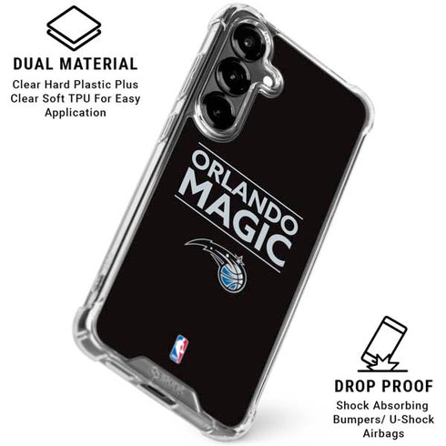 NBA Orlando Magic Standard - Black Galaxy S26 Clear Case