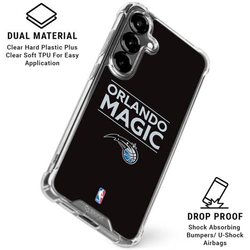 NBA Orlando Magic Standard - Black Galaxy S26 Plus Clear Case