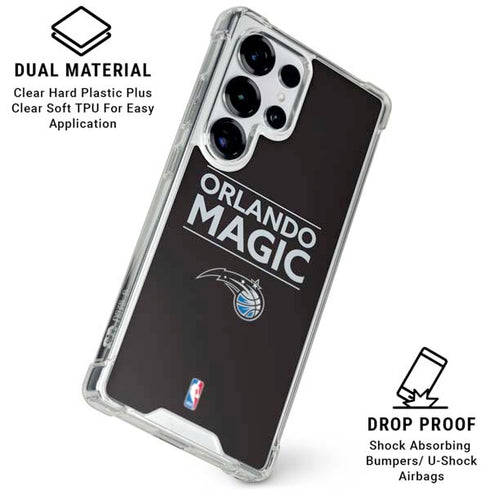 NBA Orlando Magic Standard - Black Galaxy S26 Ultra Clear Case