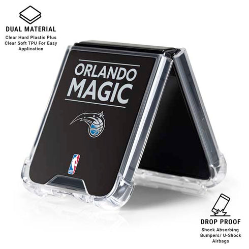 NBA Orlando Magic Standard - Black Galaxy Z Flip6 Clear Case