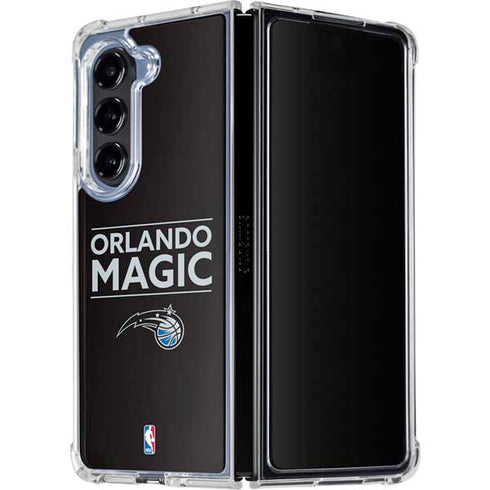 NBA Orlando Magic Standard - Black Galaxy Z Fold5 5G Clear Case