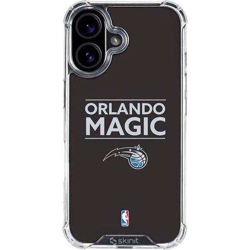 NBA Orlando Magic Standard - Black iPhone 16 Clear Case