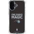 NBA Orlando Magic Standard - Black iPhone 16 Clear Case