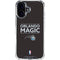 NBA Orlando Magic Standard - Black iPhone 16 Plus Clear Case