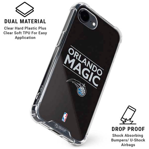 NBA Orlando Magic Standard - Black iPhone 16e Clear Case