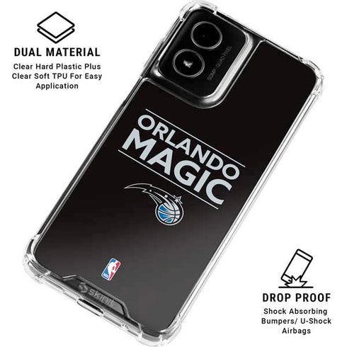 NBA Orlando Magic Standard - Black Moto G Power 5G (2024) Clear Case