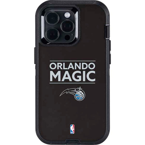 NBA Orlando Magic Standard - Black Otterbox Defender iPhone Skin