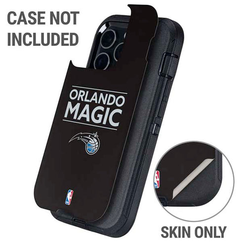 NBA Orlando Magic Standard - Black Otterbox Defender iPhone Skin