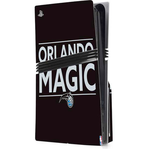NBA Orlando Magic Standard - Black PS5 Pro Disk Console Skin