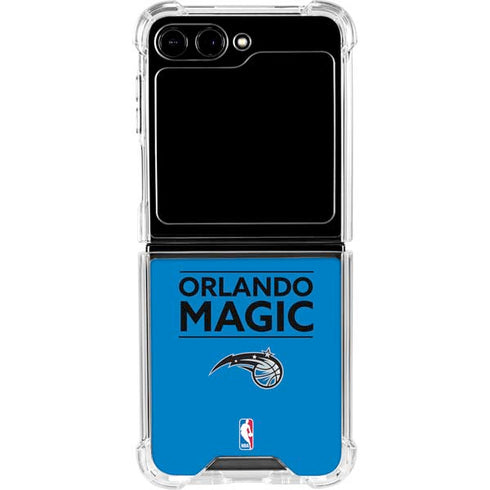 NBA Orlando Magic Standard - Blue Galaxy Z Flip6 Clear Case