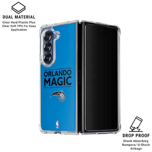 NBA Orlando Magic Standard - Blue Galaxy Z Fold6 Clear Case