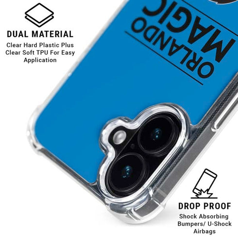 NBA Orlando Magic Standard - Blue iPhone 16 Plus Clear Case