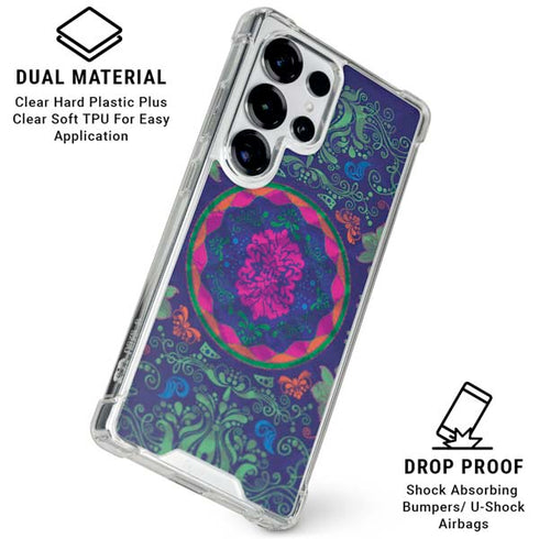 Ornate Swirls Galaxy S25 Ultra Clear Case