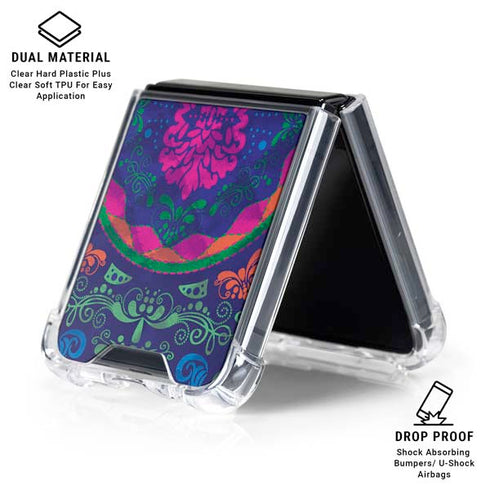 Ornate Swirls Galaxy Z Flip6 Clear Case