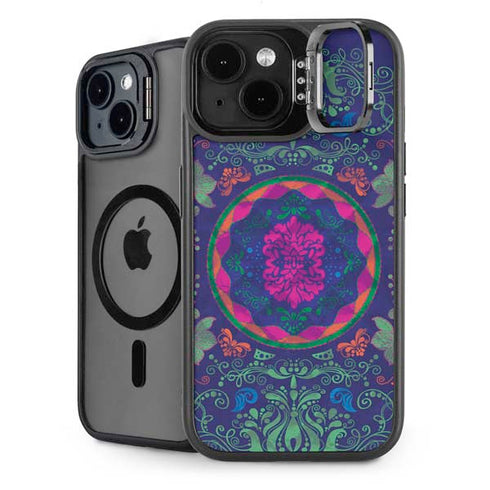 Ornate Swirls iPhone 15 Kickstand Case