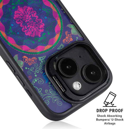 Ornate Swirls iPhone 15 Kickstand Case