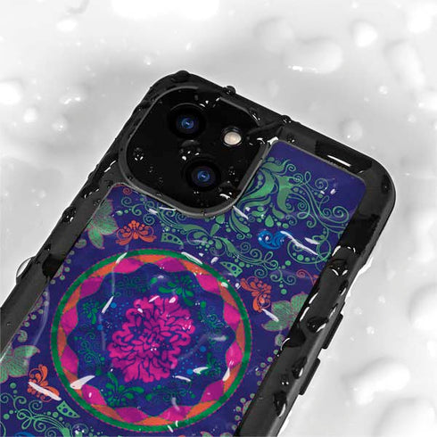 Ornate Swirls iPhone 15 Plus Waterproof Case