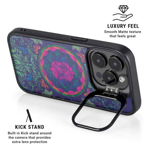 Ornate Swirls iPhone 15 Pro Kickstand Case