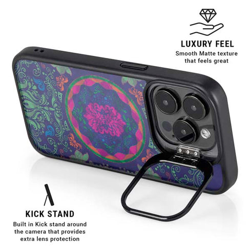 Ornate Swirls iPhone 15 Pro Max Kickstand Case