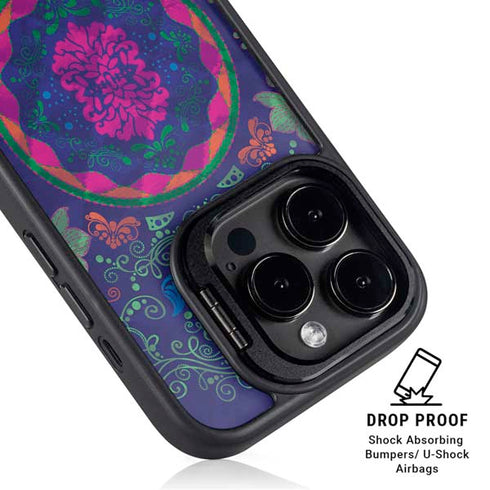Ornate Swirls iPhone 15 Pro Max Kickstand Case