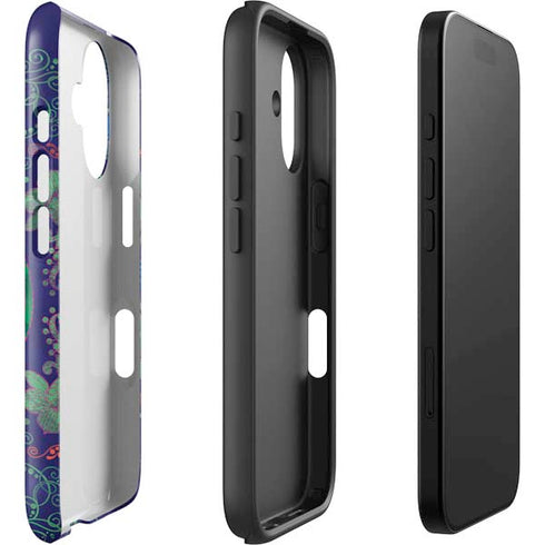 Ornate Swirls iPhone 16 Plus Impact Case