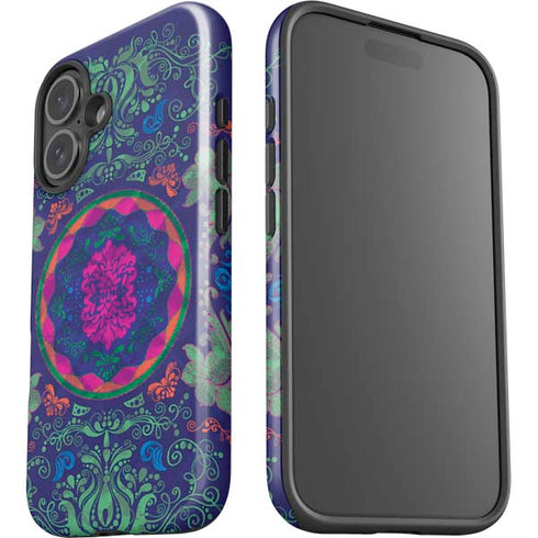 Ornate Swirls iPhone 16 Plus Impact Case
