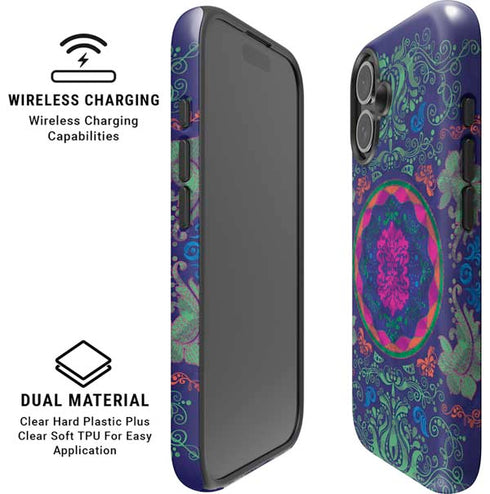 Ornate Swirls iPhone 16 Plus Magsafe Impact Case