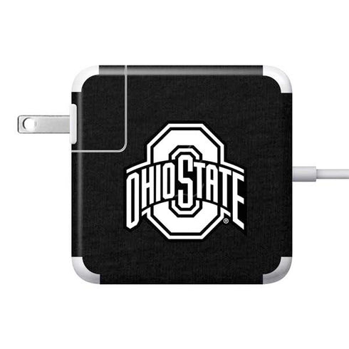 Ohio State University OSU Black 85W Power Adapter (15 and 17 inch MacBook Pro Charger) Skin