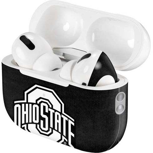 Ohio State University OSU Black AirPods Pro 2nd Gen Skin