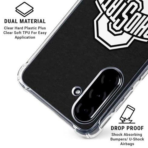 Ohio State University OSU Black Galaxy A36 5G Clear Case