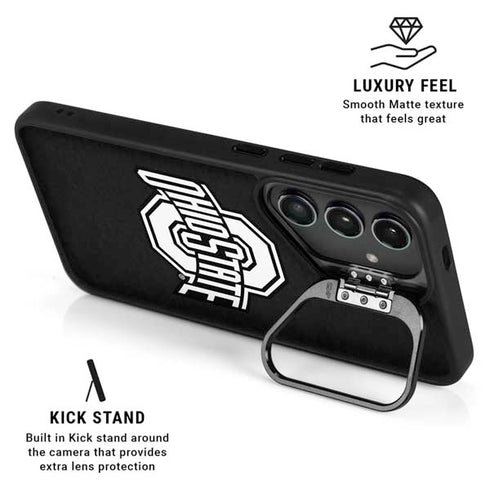Ohio State University OSU Black Galaxy S24 Kickstand Case