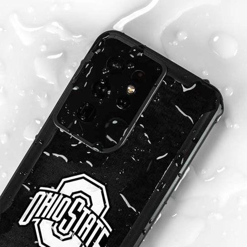 Ohio State University OSU Black Galaxy S24 Ultra Waterproof Case