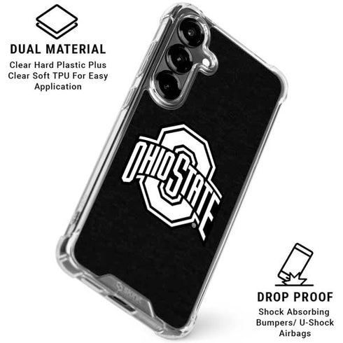 Ohio State University OSU Black Galaxy S26 Clear Case