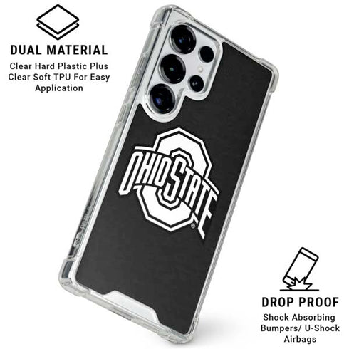 Ohio State University OSU Black Galaxy S26 Ultra Clear Case