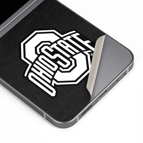 Ohio State University OSU Black Galaxy Z Flip6 Skin