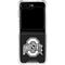 Ohio State University OSU Black Galaxy Z Flip6 Clear Case