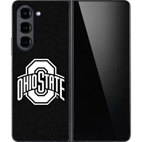 Ohio State University OSU Black Galaxy Z Fold5 5G Skin