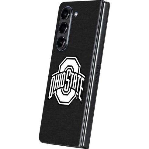 Ohio State University OSU Black Galaxy Z Fold5 5G Skin
