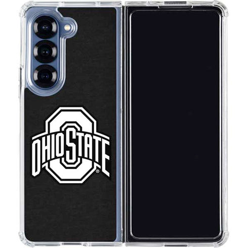 Ohio State University OSU Black Galaxy Z Fold6 Clear Case